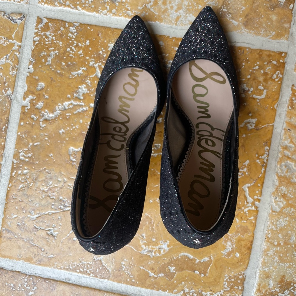 This pair of shoes are brand Sam Edelman and have never been worn.